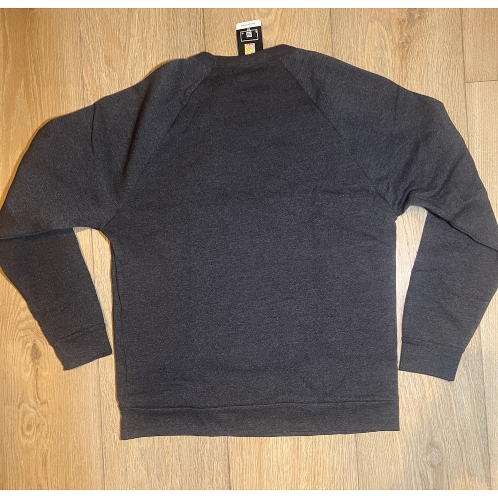 Brooklyn Nets NBA Official Tri-Blend Crewneck Sweatshirt Charcoal Large - Picture 5 of 5